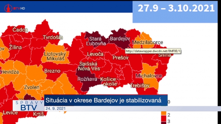Situácia v okrese Bardejov je stabilizovaná
