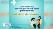 Detské pohotovosti budú od 1. júla otvorené kratšie