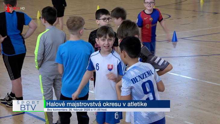 Halové majstrovstvá okresu v atletike